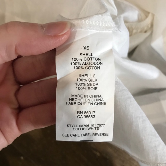 Bebe blouse with ties and embroidery peplum style - Picture 6 of 6